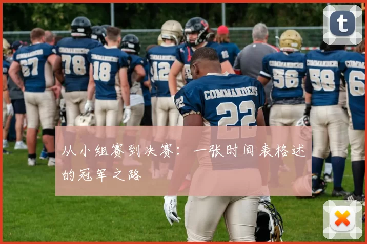 从小组赛到决赛：一张时间表格述的冠军之路