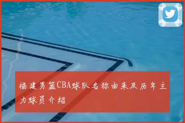 福建男篮CBA球队名称由来及历年主力球员介绍