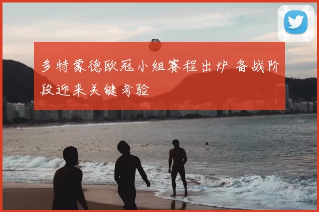 多特蒙德欧冠小组赛程出炉 备战阶段迎来关键考验